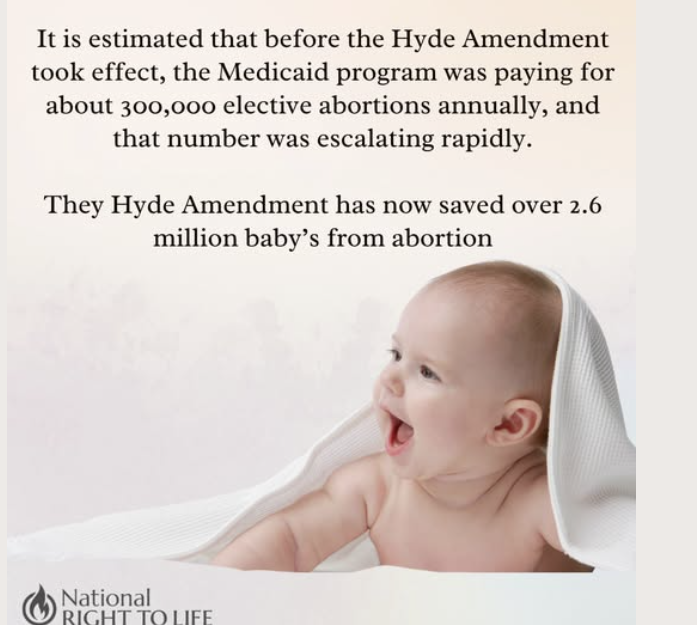 Before the Hyde Amendment, Medicaid financed about 300,000 abortions every year.