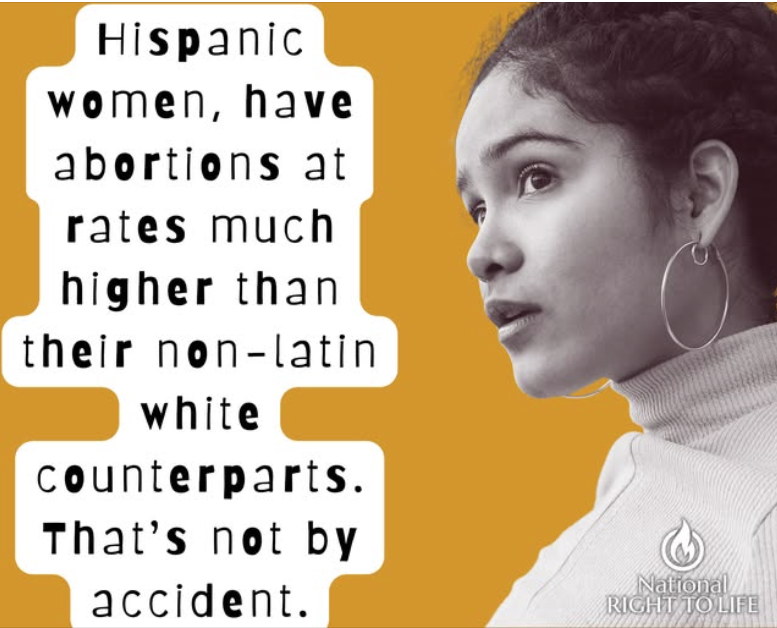 Hispanic women undergo abortions at twice the rate of their non-Hispanic white counterparts.