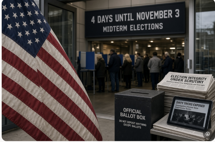 4 Days until the November 3rd midterm elections. What do we know? What dirty tricks have been exposed?