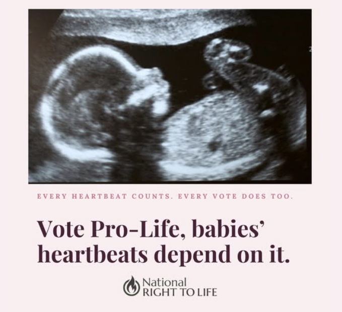 Four days from now, your vote can help keep an unborn baby’s heart beating.